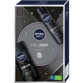 Nivea men feel deep set cadou (pentru corp) pentru bărbați