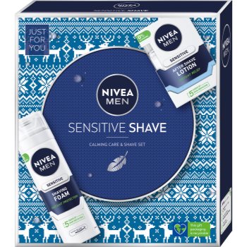 Nivea Men Sensitive set cadou (pentru netezirea pielii) pentru bărbați