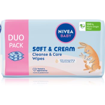 NIVEA BABY Soft & Cream servetele delicate pentru copii