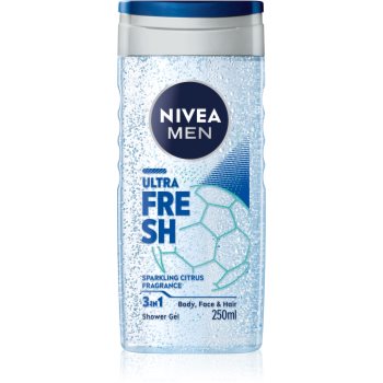 NIVEA MEN Ultra Fresh gel de dus revigorant 3 in 1