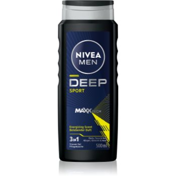 NIVEA MEN Deep Sport Gel de duș energizant pentru barbati