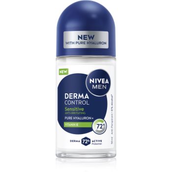 NIVEA MEN Derma Control Sensitive deodorant roll-on antiperspirant pentru piele sensibila