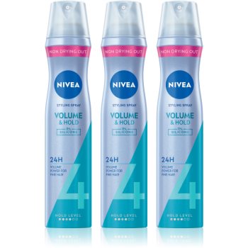 NIVEA Volume Care fixativ pentru volum maxim 3 x 250 ml