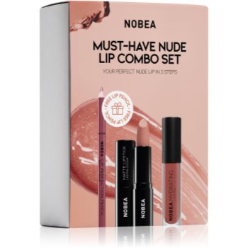 NOBEA Day-to-Day Must-have Nude Lip Combo Set подарунковий набір для губ