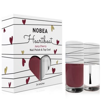 NOBEA Heartbeat set de lacuri de unghii și top coat