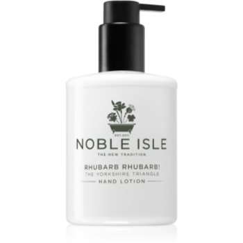 Noble Isle Rhubarb Rhubarb! crema de maini cu textura fina