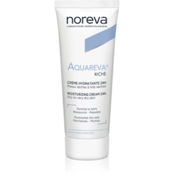 Noreva Aquareva Rich Moisturizing Cream 24h поживний крем для інтенсивного зволоження 40 мл
