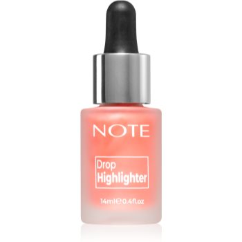 Note Cosmetique Drop Highliter iluminator lichid cu picurător