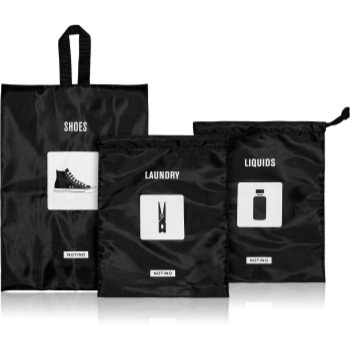 Notino Travel Collection Set of bags for shoes & laundry set de genți de voiaj pentru încălțăminte & lenjerie de corp & lichide accesorii imagine noua
