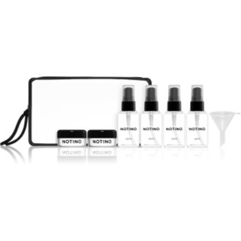 Notino Travel Collection Travel Bottle Set sticluțe pentru călătorie reutilizabile Black