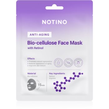 Notino Anti-Aging Bio-Cellulose Face Mask with Retinol mască textilă cu efect antirid