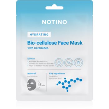 Notino Hydrating Bio-Cellulose Face Mask with Ceramides mască textilă hidratantă