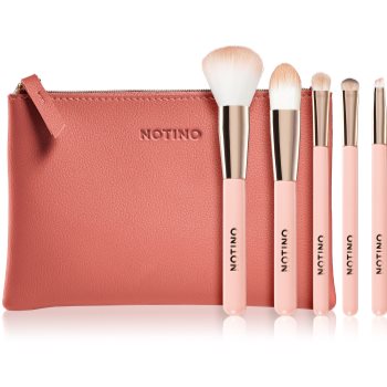 Notino Joy Collection Brush set with pouch set de călătorie cu pensule