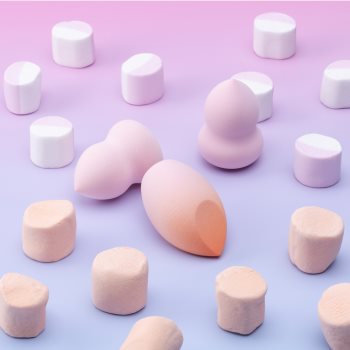 Notino Pastel Collection Make-up sponge burete precizie pentru fond de ten