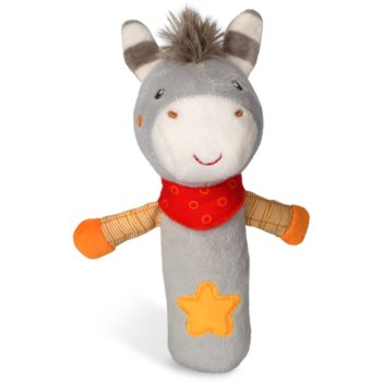 NUK Happy Farm jucărie fluierătoare moale 3m+ Donkey