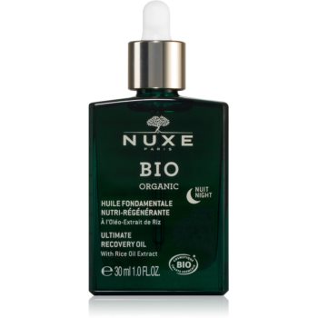 Nuxe Bio Organic Night Oil ulei regenerator pentru regenerarea și reînnoirea pielii notino.ro