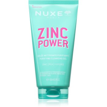 Nuxe Zinc Power Purifying Cleansing Gel gel de curățare impotriva imperfectiunilor pielii