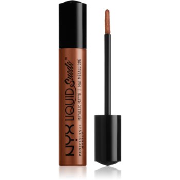 NYX Professional Makeup Liquid Suede™ Metallic Matte ruj lichid cu finisaj metalic rezistent la apă