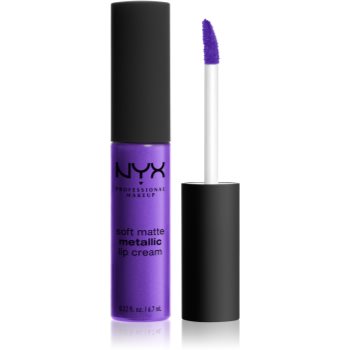 NYX Professional Makeup Soft Matte Metallic Lip Cream ruj de buze lichid cu finisaj metalic mat