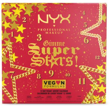 NYX Professional Makeup Gimme SuperStars! 12 Days Vegan Calendar Calendar de Crăciun vegan