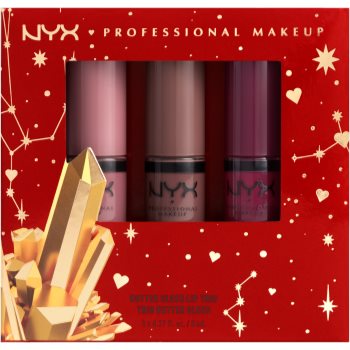 NYX Professional Makeup Gimme SuperStars! Butter Lip Gloss Trio set cadou de buze