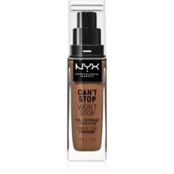 NYX Professional Makeup Can’t Stop Won’t Stop Full Coverage Foundation fond de ten cu acoperire ridicată accesorii imagine noua