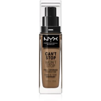 NYX Professional Makeup Can’t Stop Won’t Stop Full Coverage Foundation fond de ten cu acoperire ridicată accesorii imagine noua