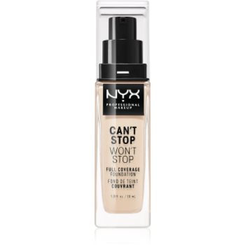 NYX Professional Makeup Can’t Stop Won’t Stop Full Coverage Foundation fond de ten cu acoperire ridicată accesorii imagine noua