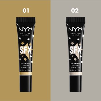 NYX Professional Makeup Halloween Glitter Paint sclipici pentru față și corp - 1 | YEO