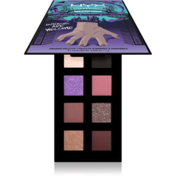 NYX Professional Makeup Wednesday The Nevermore Academy Palette paleta de 8 culori