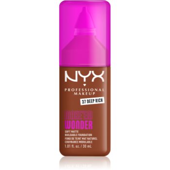 NYX Professional Makeup Make ‘Em Wonder легкий матуючий тональний засіб відтінок 37 Deep Rich 30 мл