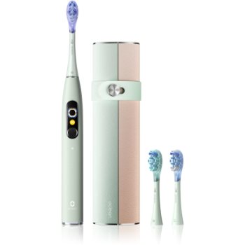 Oclean X Ultra 20 Set periuta de dinti cu ultrasunete + 2 capete de schimb cu trusă de călătorie Green