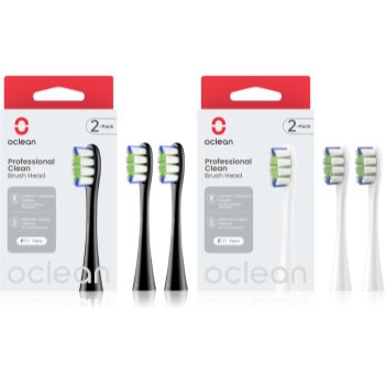 Oclean Professional Clean Set capete de schimb pentru periuta de dinti Black & White