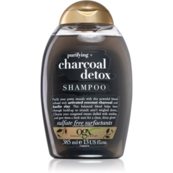 Ogx charcoal detox sampon pentru curatare pentru par deteriorat