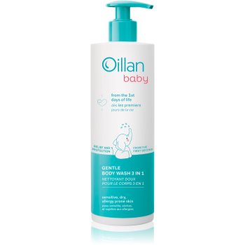 Oillan Baby Gentle Body Wash gel si sampon pentru bebelusi 3 in 1