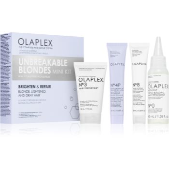 Olaplex Unbreakable Blondes Kit set (pentru par decolorat)