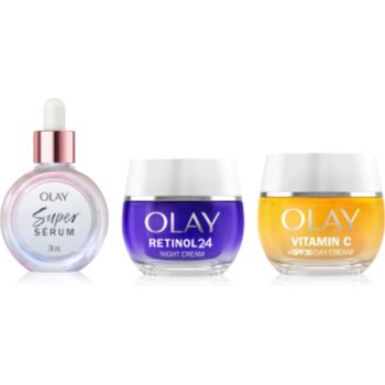 Olay Super Serum & Retinol 24 & Vitamin C Set Pentru Un Ten Frumos