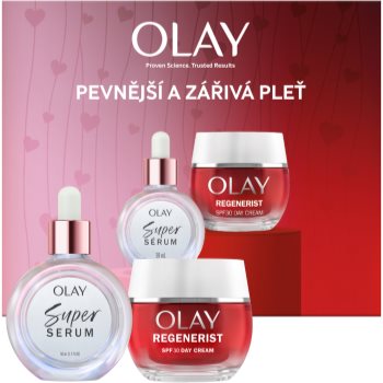 Olay Gift Set Super Serum & Regenerist set cadou pentru fermitatea și lifting-ul tenului