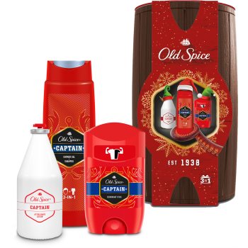 Old spice captain wooden barrel set cadou pentru bărbați