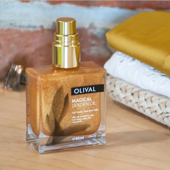 Olival Magical Gloden Oil ulei uscat multifuncțional cu sclipici pe fata , corp si par - 1 | YEO