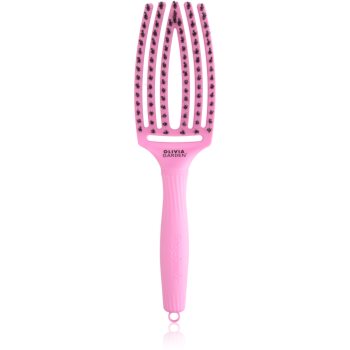 Olivia Garden Fingerbrush ThinkPink Boar & Nylon Pink Tokyo perie de par