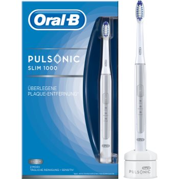 Oral B Pulsonic Slim One 1000 Silver periuta de dinti cu ultrasunete imagine notino.ro