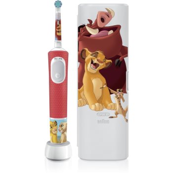 Oral B PRO Kids 3+ The Lion King periuta de dinti electrica cu sac