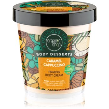 Organic Shop Body Desserts Caramel Cappuccino crema de corp pentru fermitatea pielii