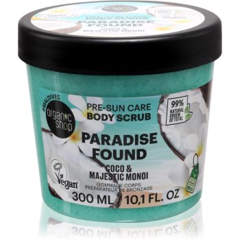 Organic Shop Paradise Found Coco & Majestic Monoi exfoliant pentru corp pentru un bronz frumos și o piele sănătoasă Body Peelings, Organic Shop Paradise Found Coco & Majestic Monoi exfoliant pentru corp pentru un bronz frumos și o piele sănătoasă - Sellmag.ro