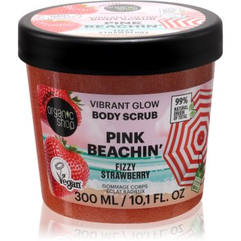 Organic Shop Body Scrub Pink Beachin' exfoliant pentru corp cu efect de iluminare Body Peelings, Organic Shop Body Scrub Pink Beachin' exfoliant pentru corp cu efect de iluminare - Sellmag.ro