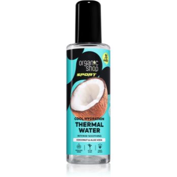 Organic Shop Sport Coconut & Aloe Vera Термальна вода зі зволожуючим ефектом 200 мл