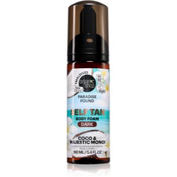  Ingrijire corp, Organic Shop Paradise Found Coco & Majestic Monoi spuma de corp cu efect autobronzant - Sellmag.ro