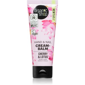 Organic Shop Cherry & Lotus balsam fortifiant pentru maini si unghii