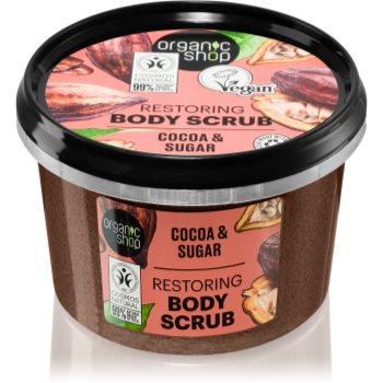 Organic Shop Body Scrub Cocoa & Sugar exfoliant pentru corp